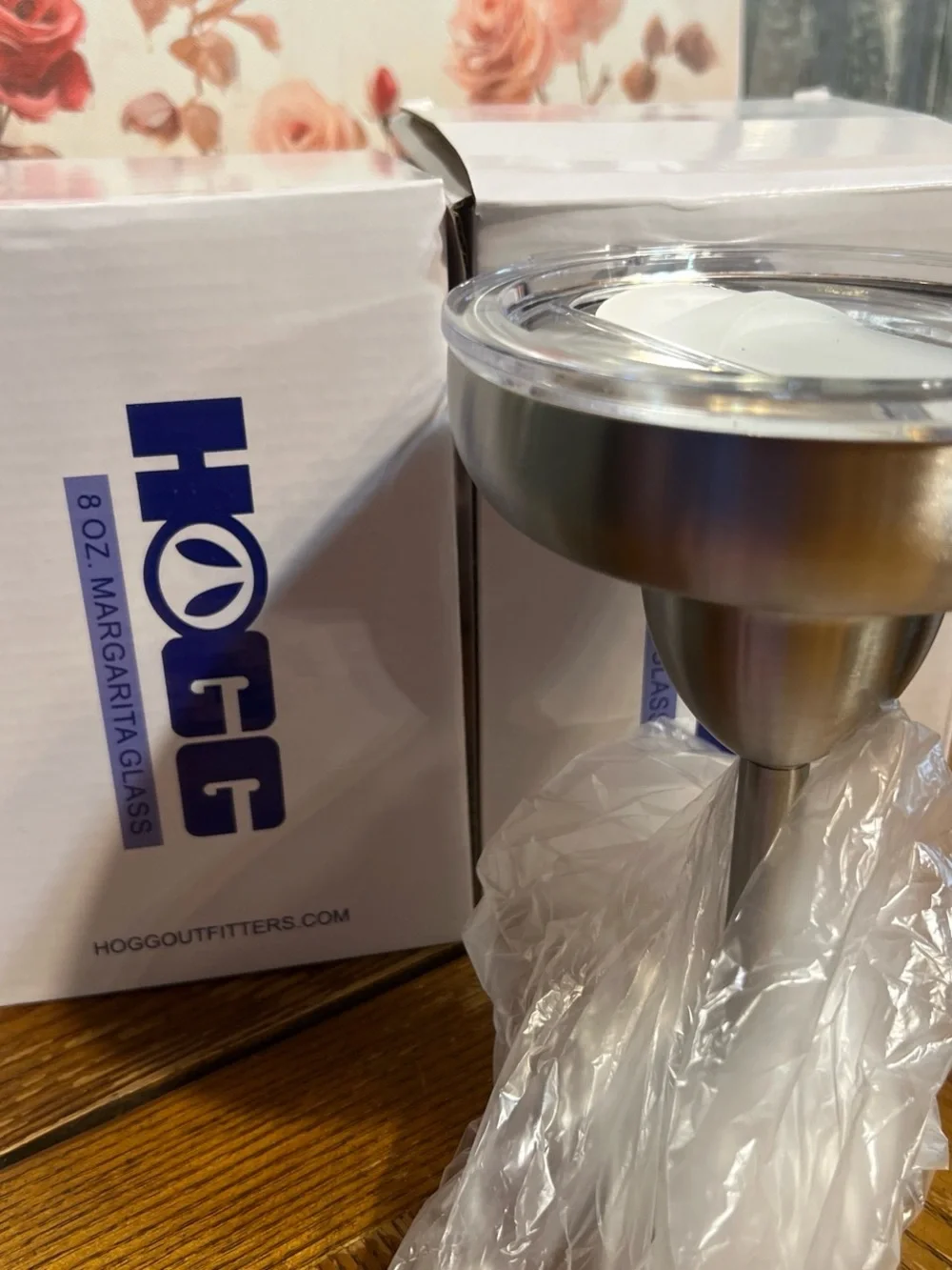 Margarita stainless Steel 8 oz Margarita tumbler w lid - Brushed Silver 2boxes